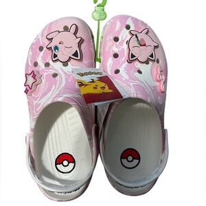 Crocs Unisex Pokémon Jigglypuff Classic Clog Light Up Star Men 9 Women 11 NEW